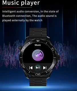 Pro Care Excellent Quality Smartwatch 1.52 inch Zilver RVS Band