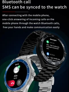 Pro Care Excellent Quality Smartwatch 1.52 inch Zilver RVS band