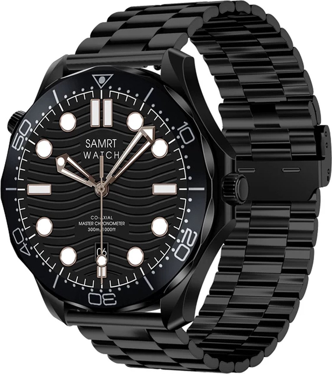 Pro Care Excellent Quality Smartwatch 1.52 inch Zwart RVS Alu Case