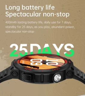 Pro-Care Excellent Quality Smartwatch 1.53 inch Zwart Rood