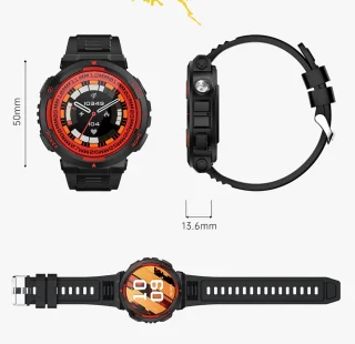 Pro-Care Excellent Quality Smartwatch 1.53 inch Zwart Rood