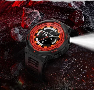Pro-Care Excellent Quality Smartwatch 1.53 inch Zwart Rood