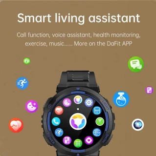 Pro-Care Excellent Quality Smartwatch 1.53 inch Zwart Rood