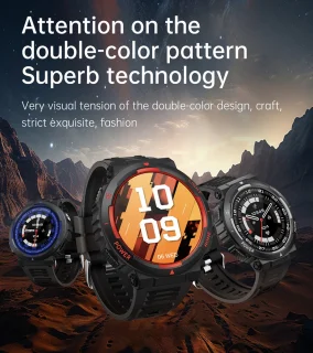 Pro-Care Excellent Quality Smartwatch 1.53 inch Zwart Rood