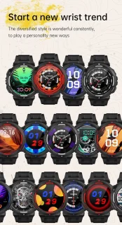 Pro-Care Excellent Quality Smartwatch 1.53 inch Zwart Rood