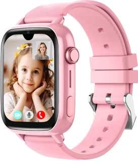 Protectly® GPS Horloge Kind Met Simkaart - 4G - SOS Alarm - Smartwatch Kinderen - GPS Tracker Kind - (Video)bellen - HD Camera - Whatsapp en SMS - Elke polsmaat - Bekijk Locatie Kind - Android en iOS - Incl. Simkaart & Screenprotector