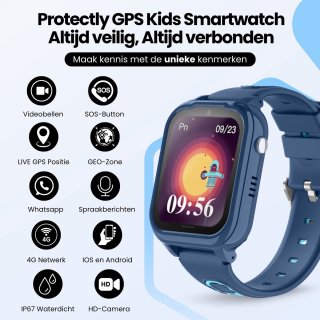 Wat vinden we goed aan de Protectly® Kinder Smartwatch - GPS Horloge