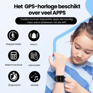 Protectly® Smartwatch Kind 4G GPS Horloge Met Simkaart