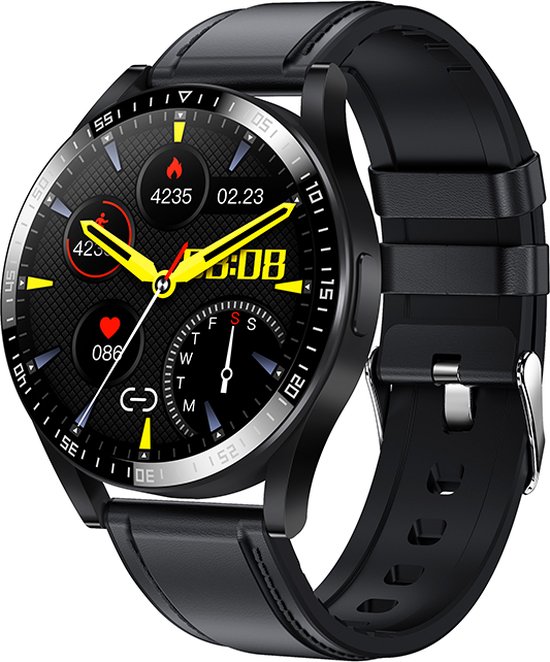 Qarano Viak Pro Smartwatch Zwart