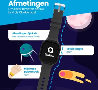 Qlokkie Kiddo 23 GPS horloge blauw