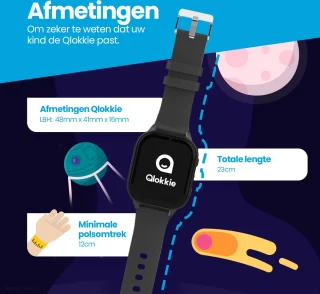Qlokkie Kiddo 23 GPS horloge blauw
