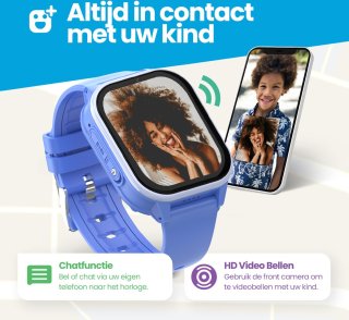 Qlokkie Kiddo 23 GPS horloge blauw