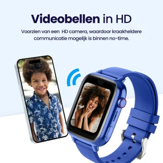 Qlokkie Kiddo Explore GPS horloge kind blauw