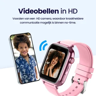 Qlokkie Kiddo Explore GPS Horloge Roze