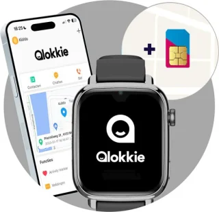Qlokkie Kiddo Explore GPS Horloge Zwart