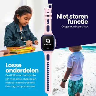 Qlokkie Kiddo GO GPS horloge kind roze