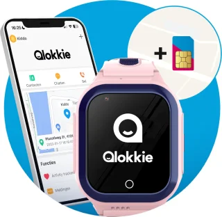 Qlokkie Kiddo GO GPS horloge kind roze
