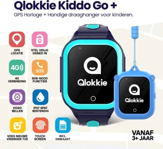 Qlokkie Kiddo GO PLUS GPS Horloge Kind Blauw