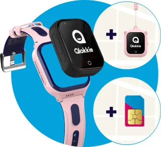 Qlokkie Kiddo GO PLUS GPS Horloge Kind Roze