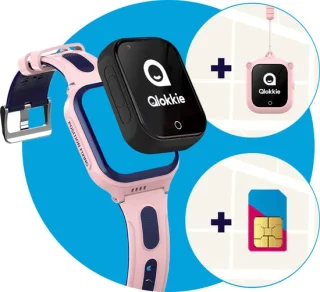 Qlokkie Kiddo GO PLUS GPS Horloge Kind Roze