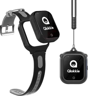 Qlokkie Kiddo GO PLUS GPS Horloge Kinder smartwatch Zwart