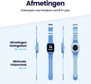 Qlokkie Kiddo Lite GPS horloge blauw