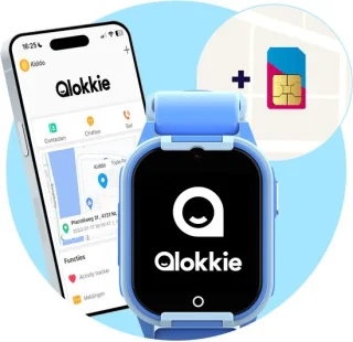 Qlokkie Kiddo Lite GPS horloge blauw