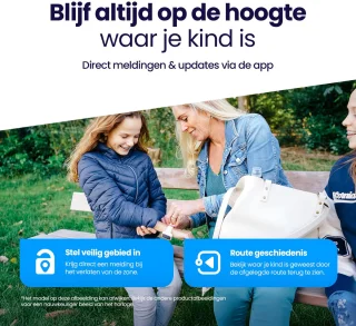 Qlokkie Kiddo Lite GPS horloge kind roze