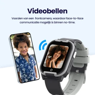 Qlokkie Kiddo Lite GPS Kinderhorloge Zwart