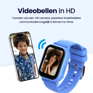 Qlokkie Kiddo Mini GPS horloge kind blauw