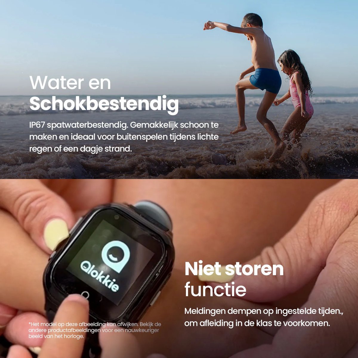 Qlokkie Kiddo Mini GPS Horloge Kind Zwart