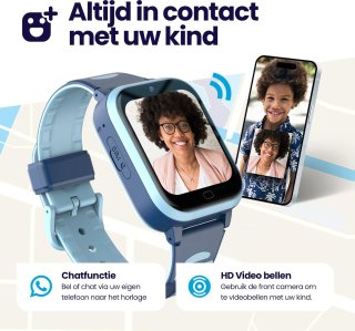Qlokkie Kiddo Next GPS Horloge Kind Zwart