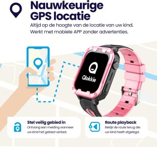 Qlokkie Kiddo Play GPS horloge kind blauw