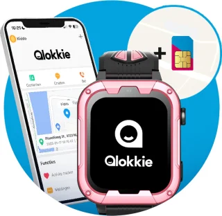 Qlokkie Kiddo Play GPS horloge kind roze