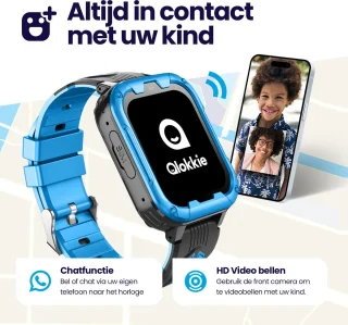 Qlokkie Kiddo Play GPS horloge kind roze