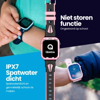 Qlokkie Kiddo Play GPS horloge kind roze