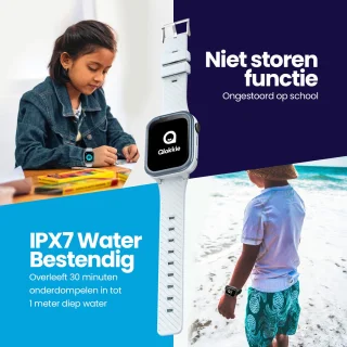 Qlokkie Kiddo Pro GPS Horloge Kind Grijs