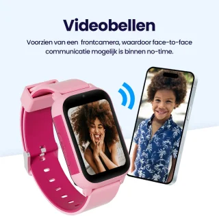 Qlokkie Kiddo Slim 2 Roze - GPS horloge