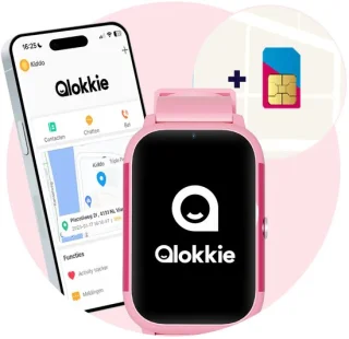 Qlokkie Kiddo Slim 2 Roze - GPS horloge