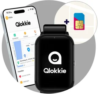 Qlokkie Kiddo Slim 2 Zwart - GPS-horloge