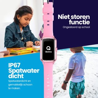 Qlokkie Kiddo Slim GPS horloge kind blauw