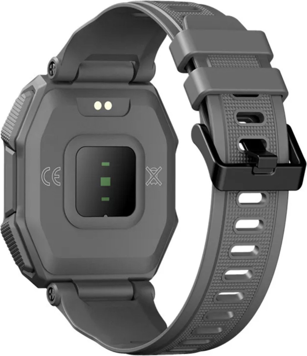 Rankos C16 Smartwatch met zwart siliconen bandje
