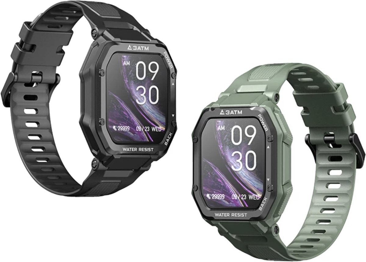 Rankos C16 Smartwatch met zwart siliconen bandje