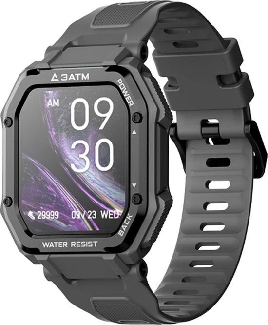 Rankos C16 Smartwatch met zwart siliconen bandje