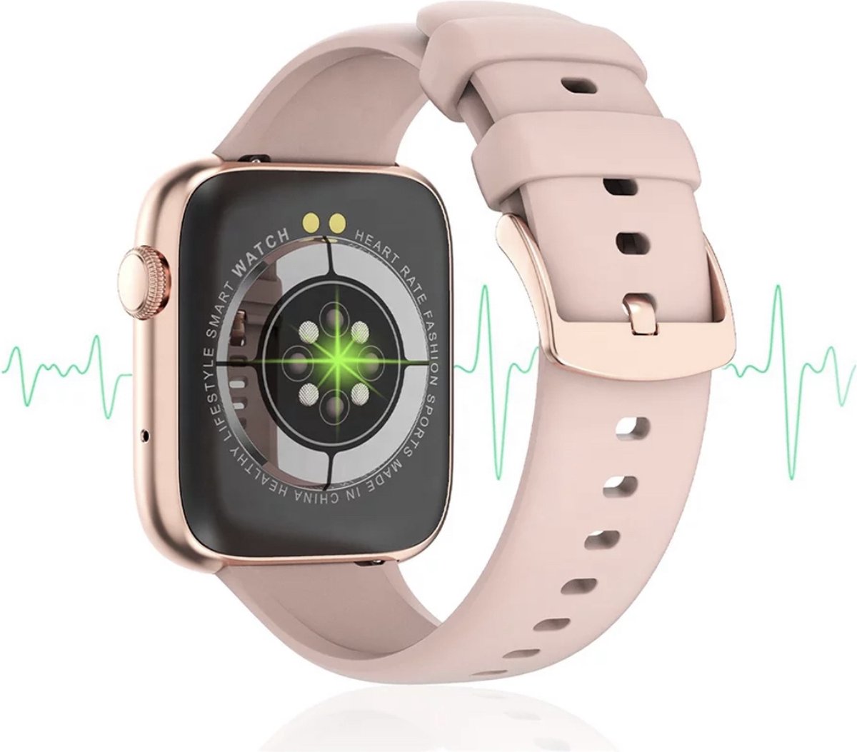Rankos DT103 Smartwatch Sporthorloge Roze Siliconen Armband
