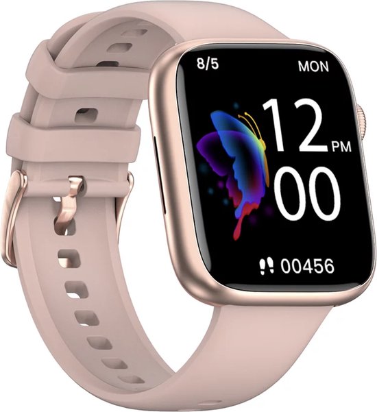 Rankos DT103 Smartwatch Sporthorloge Roze Siliconen Armband