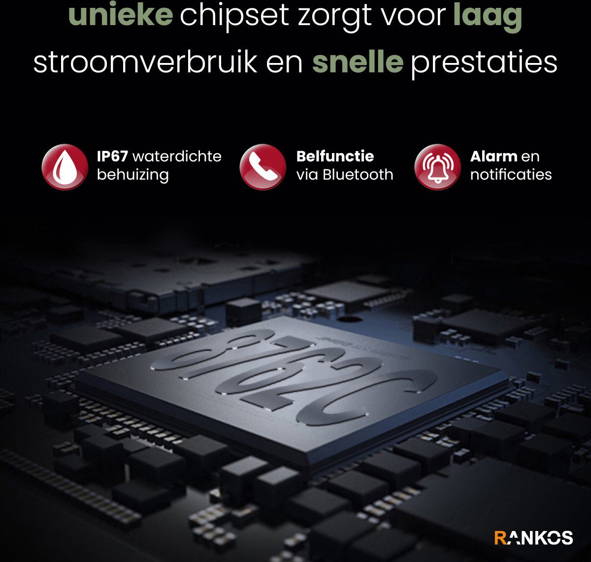 Rankos K22 Sporthorloge Groen