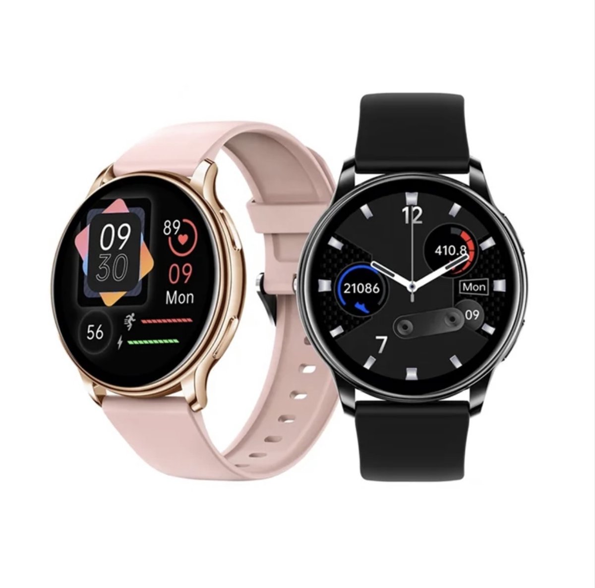 Rankos KM10 Smartwatch Zwart Siliconen