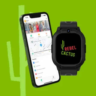 Rebel Cactus SKY Zwart - Kindersmartwatch