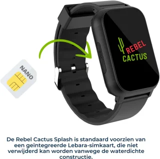Rebel Cactus Splash! GPS Kinderhorloge Zwart